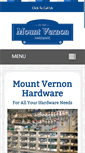 Mobile Screenshot of mountvernonhardware.com
